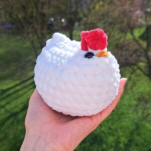 Crocheted chicken handmade plush toy image 4