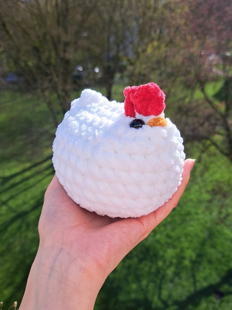 Crocheted chicken handmade plush toy image 4