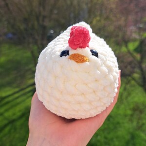 Crocheted chicken handmade plush toy image 8