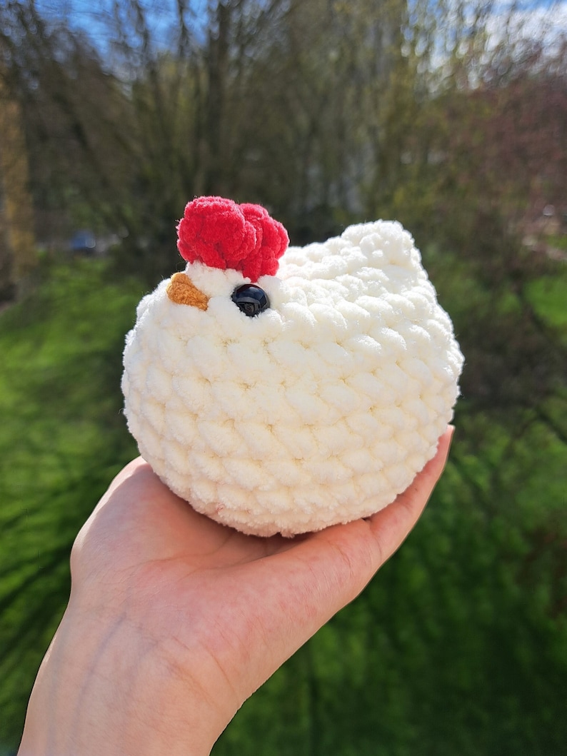 Crocheted chicken handmade plush toy image 6