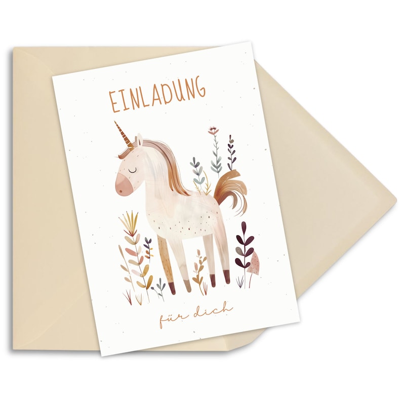 Invitation cards children's birthday unicorn invitations children's birthday image 9