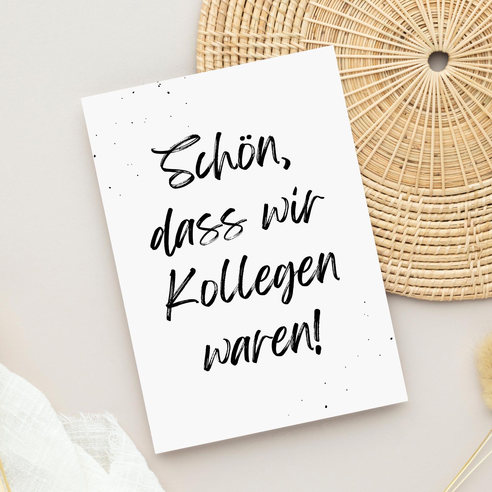 Abschiedskarte KOLLEGEN zum Abschied A6 (Postkarte) | Karte