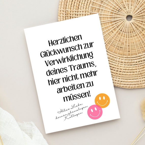 Große Abschiedskarte Zum Ruhestand – 28x44 Cm, Schwarz-rosa Design, Mit Umschlag