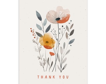 Dankeschön Geschenk Grußkarte "Thank You" A6 (Postkarte) | sag Danke, Danke Karte, Dankeskarte