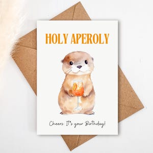 Geburtstagskarte | Glückwunschkarte | Geburtstag HOLY APEROLI in A6 (Postkarte) | Aperol Glas, Geburtstag, Geburtstagskarte Freunde