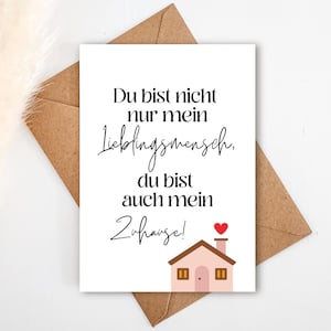 Liebeskarte mit Spruch (Postkarte) A6| Partner Geschenk | Geschenk für Partner, Valentinstag Karte, Valentinstag Geschenk, Ich liebe dich