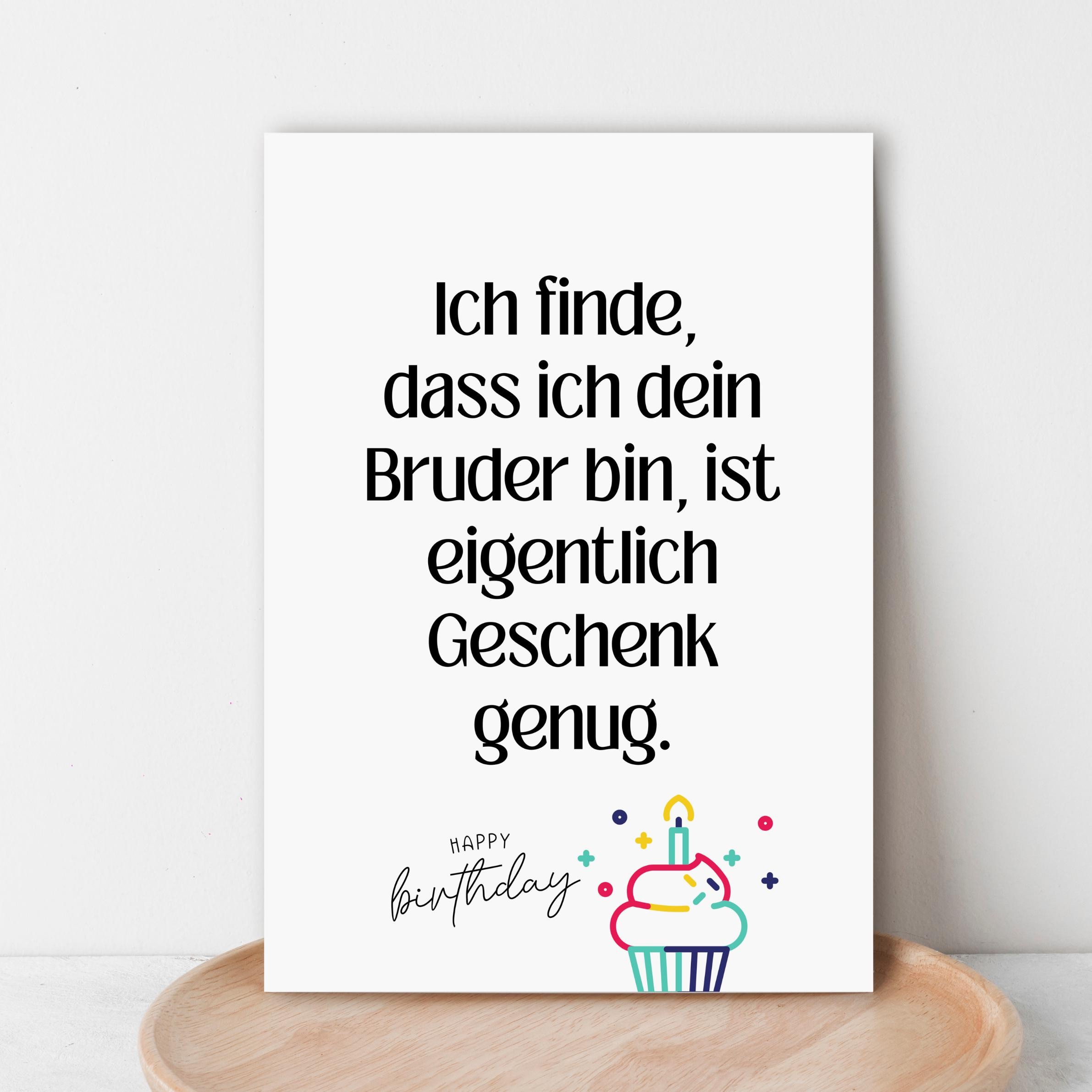 Premium Geburtstagskarte Für Schwiegerbruder – Elegante Glückwunschkarte In Leinenoptik, 210 X 148 Mm, Mit Umschlag