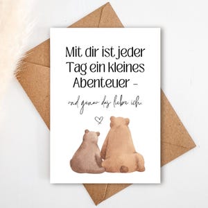 Liebeskarte mit Spruch, Geschenk für Partner (Postkarte) A6| Valentinstag Geschenk, Valentinstag Karte mit Spruch, Ich liebe dich