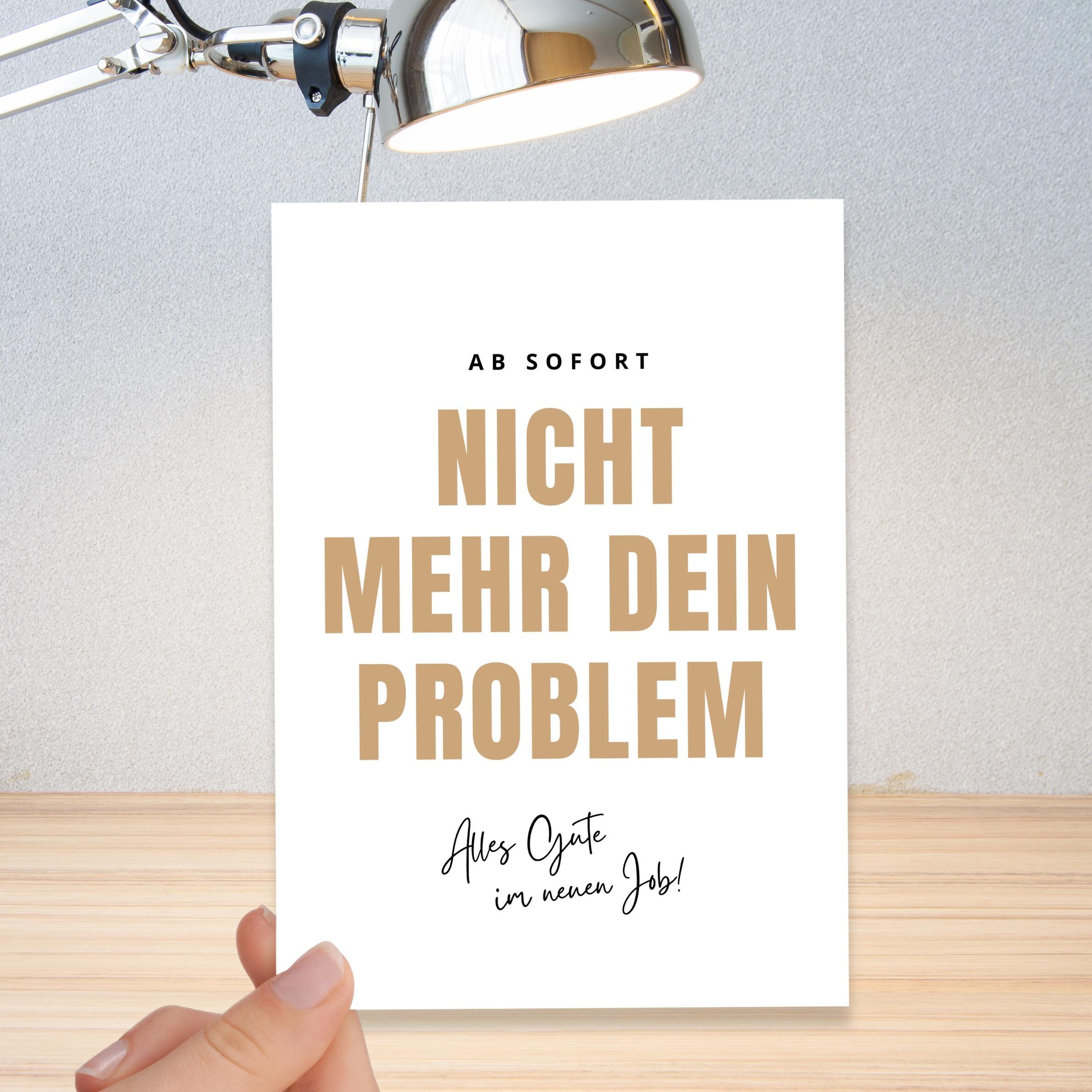 Farewell card COLLEAGUES for farewell A6 (postcard) Farewell gift colleague | From now on no longer your PROBLEM | also with envelope