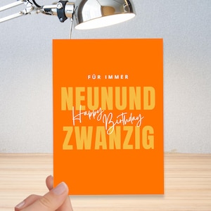 Geburtstagskarte zum 30. Geburtstag (Postkarte) A6 | Für immer 29 | Glückwunschkarte, Geschenk, Grußkarte zum 30 | auch mit Umschlag