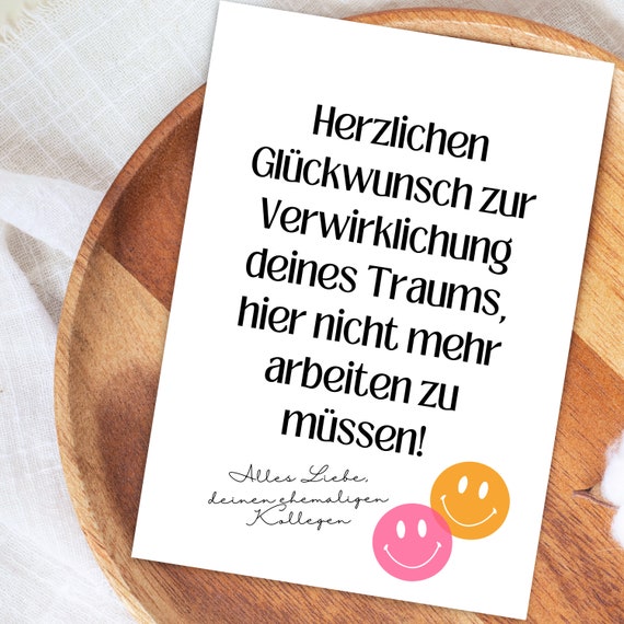 Große Abschiedskarte Zum Ruhestand, 28x44 Cm – „Wir Werden Sie Vermissen“-Design Für Kollegen