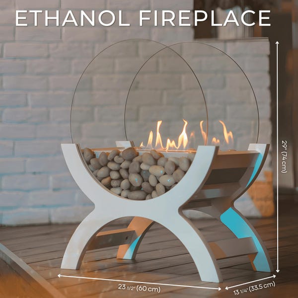 Freestanding Bioethanol Fireplace | Cozy Home Decor