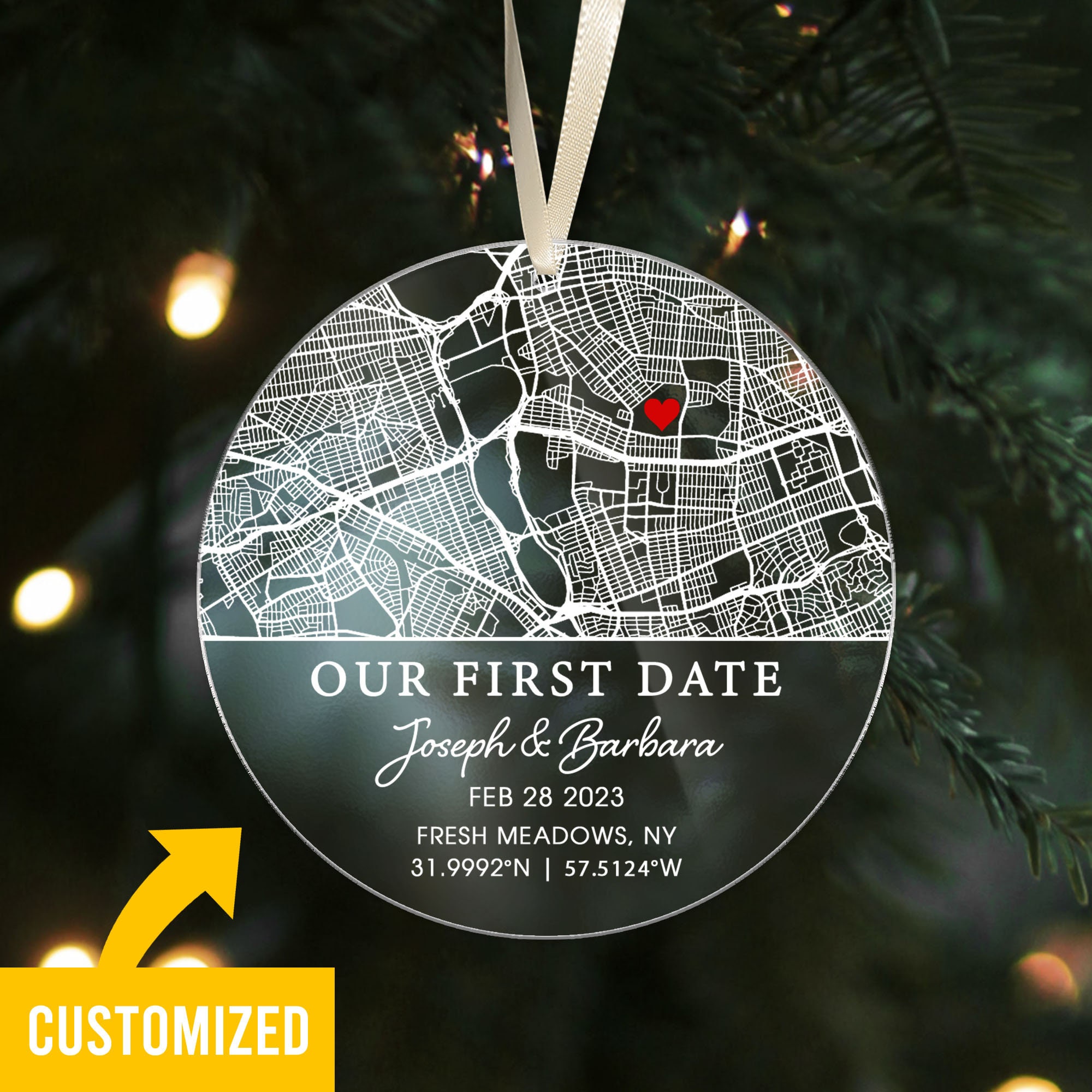 Custom Location Map First Date Gift, Custom Map First Date, Custom Our ...