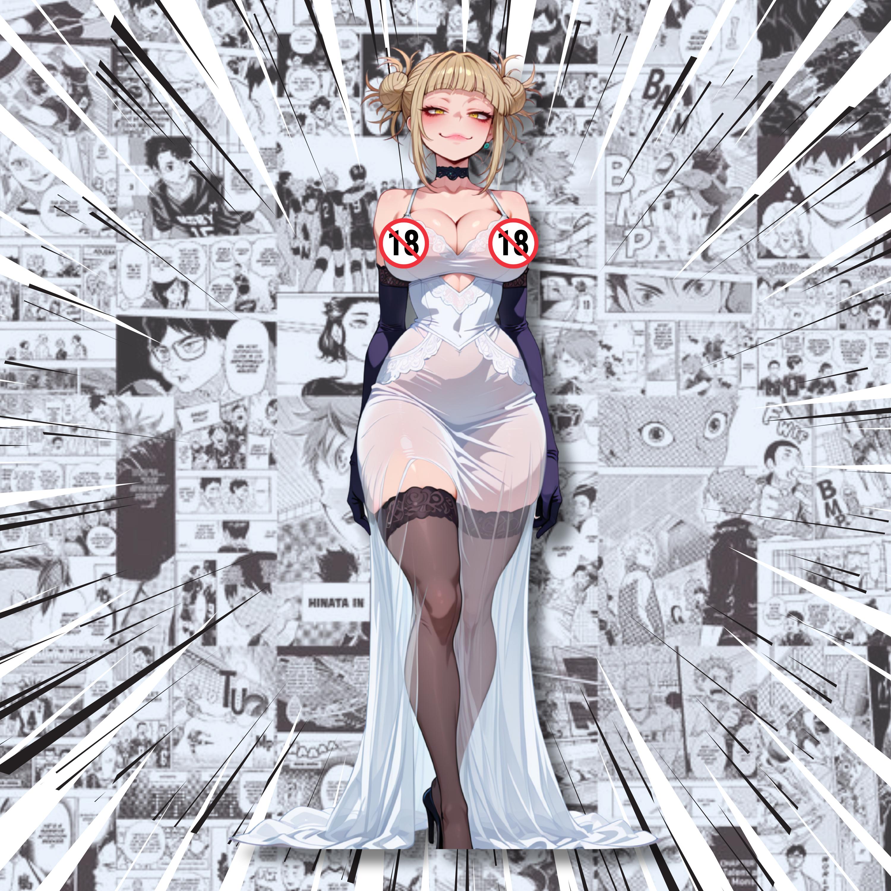 Elegante Waifu - sticker sexy animemeisje, NSFW Gothic Waifu, onzedelijk cadeau