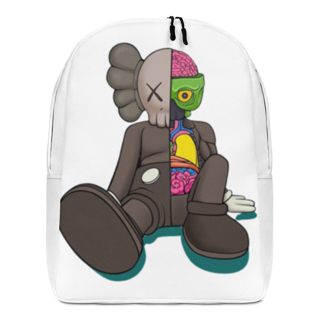 KAWS/BEARBRICK Minimalist Backpack Etsy