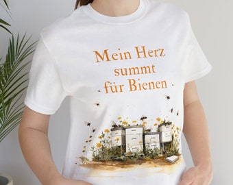 Camiseta unisex de apicultor "My Heart Hums for Bees", regalo para apicultor, apicultor, camisa para amantes de la naturaleza