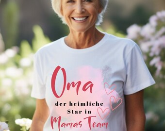 T-Shirt grand-mère « Étoile secrète dans l'équipe de maman » Cadeau pour grand-mère Cadeau fête des mères Cadeau d'anniversaire