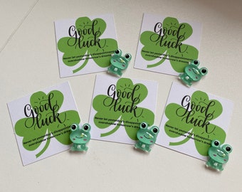 Lucky Frog Charm, Lucky, Gifts For New Job, Good Luck, Thinking Of You Gift, Positive Gift, Positivity, Frog Gift, Gymnastics