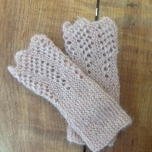 Hand-knitted arm warmers/ women's cuffs/ wrist warmers/ wool cuffs