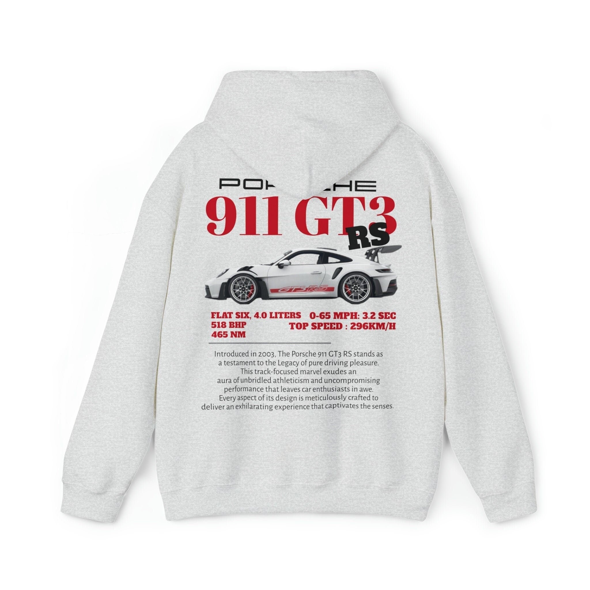 Sweat à capuche Porsche 911 GT3RS Limited Etsy France