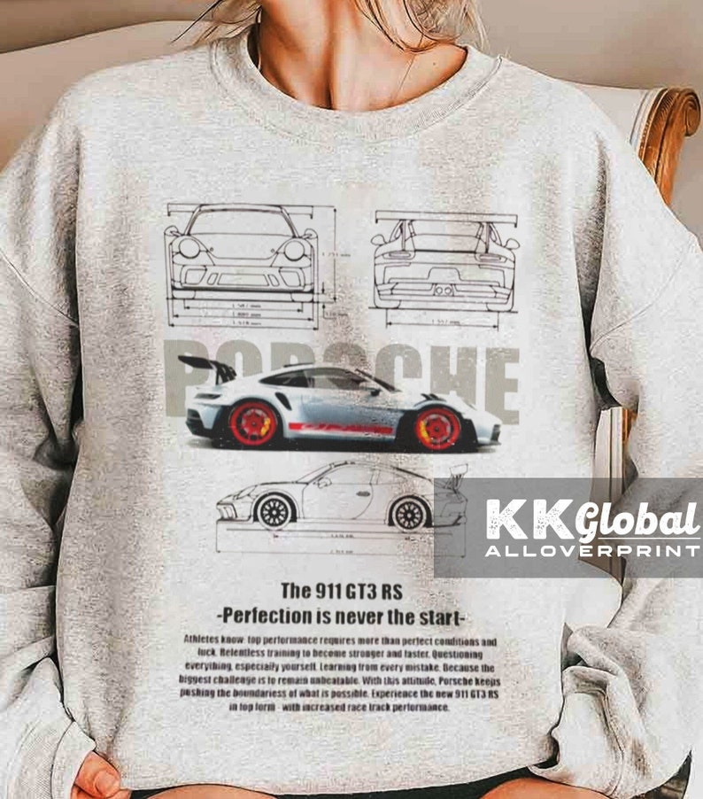 Porsche 911 GT3 RS Aesthetic Tshirt Sweatshirt Hoodie Merch Etsy