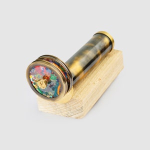 Personalized Brass Kaleidoscope Unique Engraved Gift