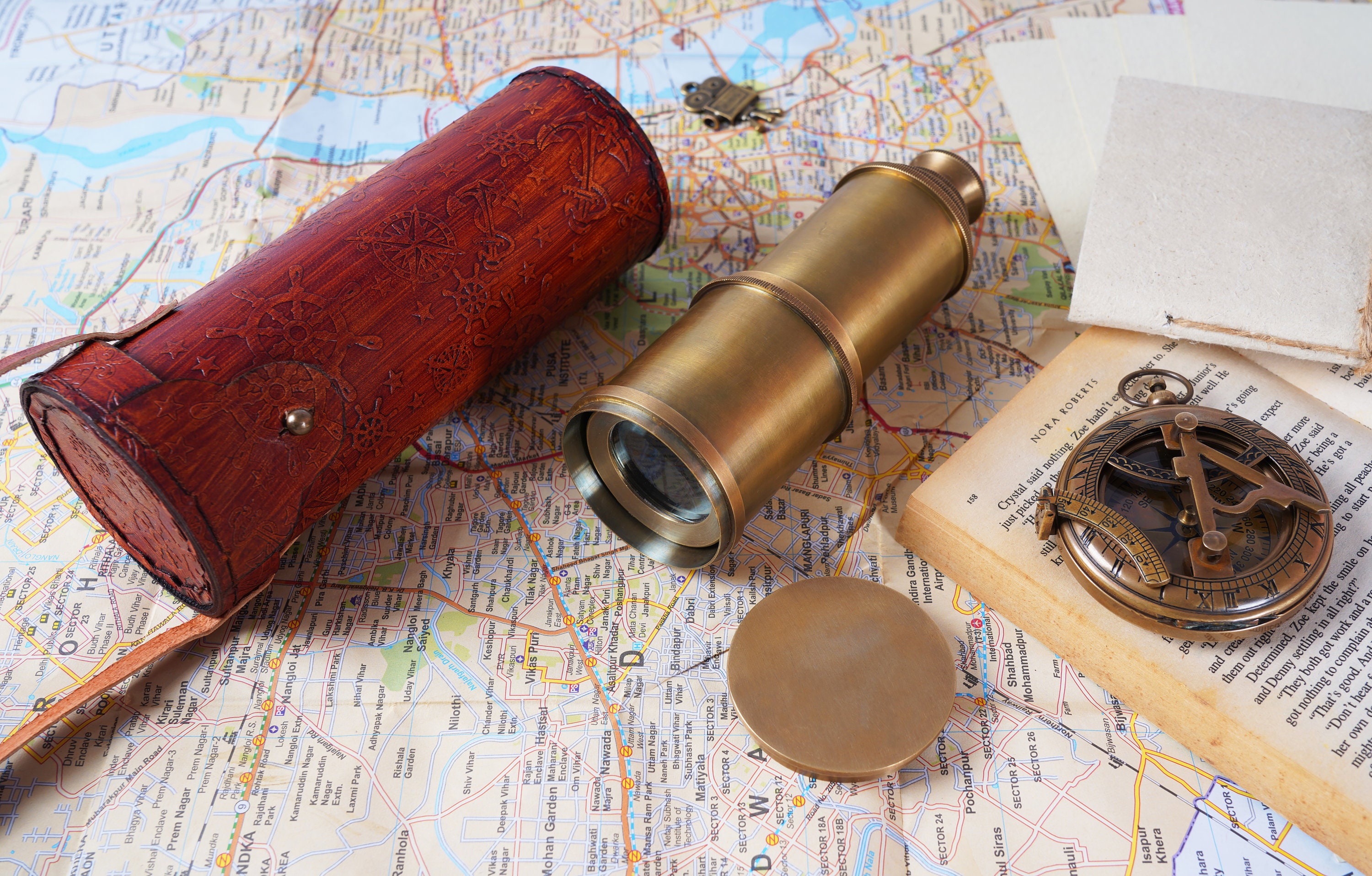Personalized Working Telescope, Custom Engraved Nautical Telescope Gift