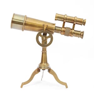 Antique Telescope with Tripod Stand - Unique Vintage Telescope - Perfect Corporate, Groomsmen, Men’s, Father’s Day, Christmas Gift