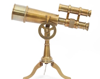 Antique Telescope with Tripod Stand: Vintage Corporate Gift