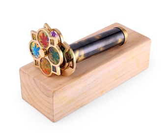 Personalized Brass Kaleidoscope, Anniversary Gift