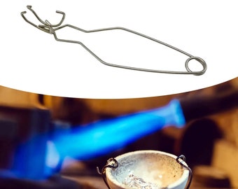 Crucible Tongs, Metal Melting Dish Holder, Casting Machine Furnace, Metal Pouring Tongs, Smelting Dish Holder, Metal Casting Equipment Tools