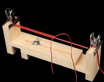 Plantilla ajustable para sujetar hilo trenzado, herramienta para trenzar cuerdas, hacer pulseras de cordón, soporte para cuerda tejida a mano (DIY), creador de pulseras