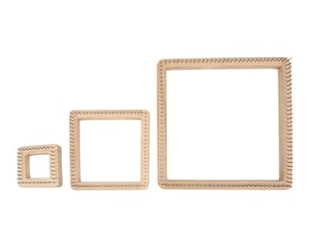 Square Knitting Loom, Wood Needlework Crochet Pegs Pin Weaving Loom, DIY Board Accessories Multifunctional for Hats, Toys, Scarf, Sock, Kids