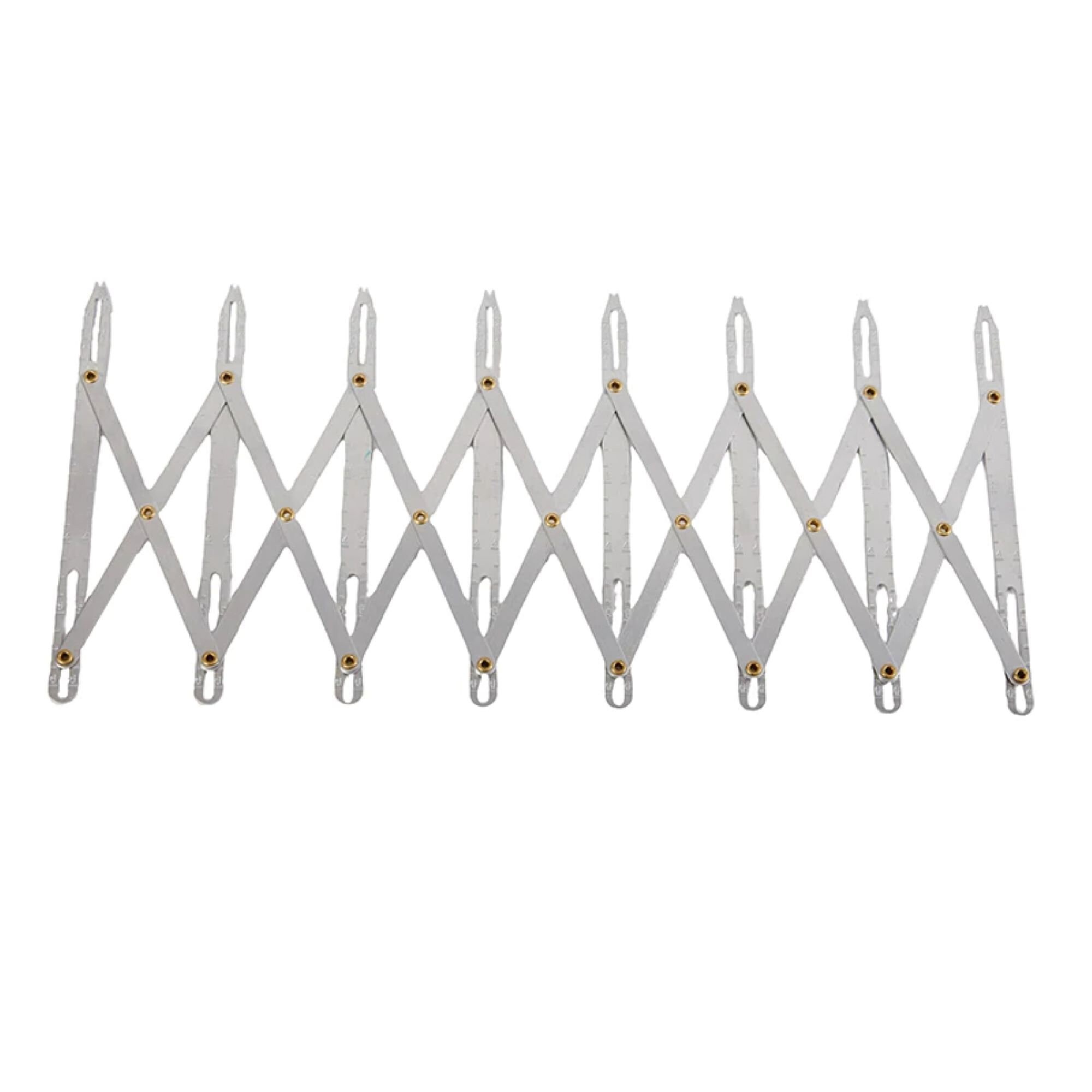 Buttonhole Gauge, 61.6x15.8cm/24.25x6.22in, Silver Aluminum ...