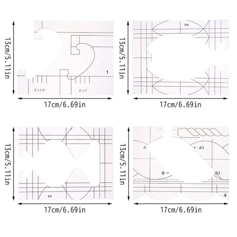 quilting ruler set, quilting template, sewing templates, quilt pattern ruler, quilter's ruler kit, patchwork measuring, craft ruler set, acrylic quilting, dressmaking ruler, fabric cutting tools, sewing ruler stencil, sewing accessories, sewing stencil