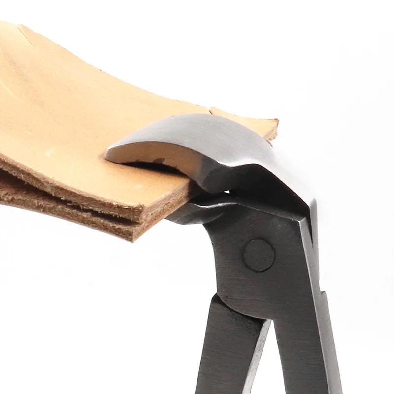 Leathercraft Cobbler Pliers – Beak Shape Clamp With Hammer Head, Hand-Operated Shoemaking & Leather DIY Tool, 45# Steel