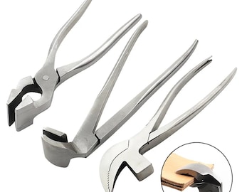 Leather Cobbler Pliers, Stainless Steel, Beak, Shoemaking Repair Tools, Leathercraft Bag, Wallet Case Making Accessories, DIY Leatherworking