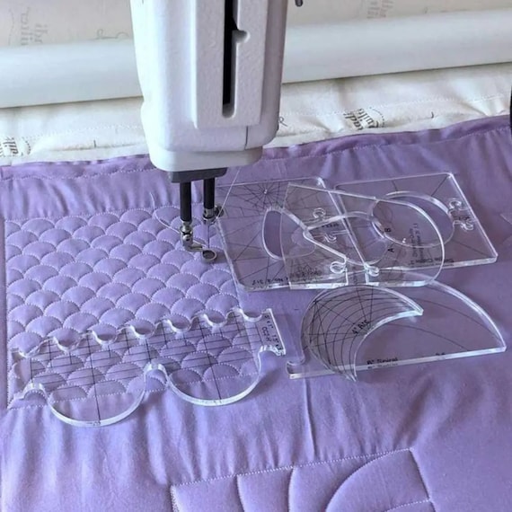 Sewing Templates, Multiple Sizes, Acrylic Ruler, Multifunction Embroidery Quilting, Darning Foot, Beginners Kits, Craft Patchwork Tool