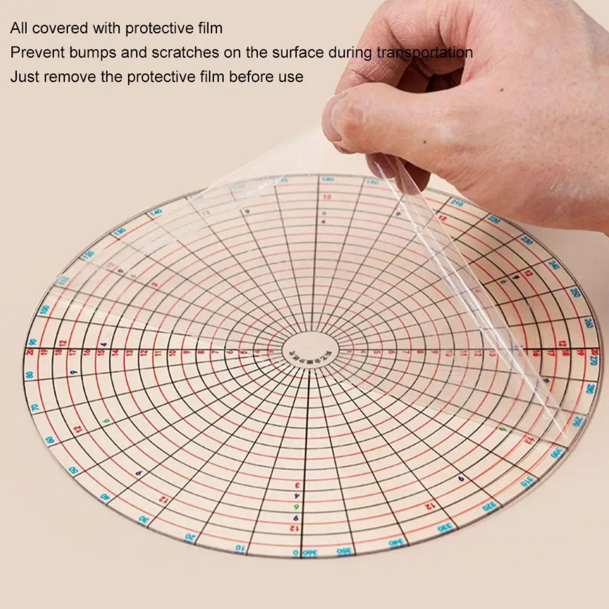 File Divider Ruler Billet Dividing Ruler, Plastic, Circular Divider Drawing Measurement ...