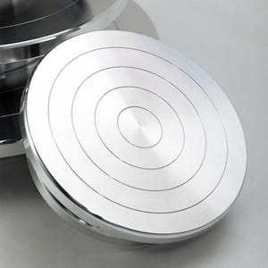 Töpferscheibe, mehrere Größen, Drehscheibe aus Aluminiumlegierung, doppelseitige Verwendung, Keramik-Tonskulpturenplattform, faules Drehwerkzeug, DIY-Bildhauerei