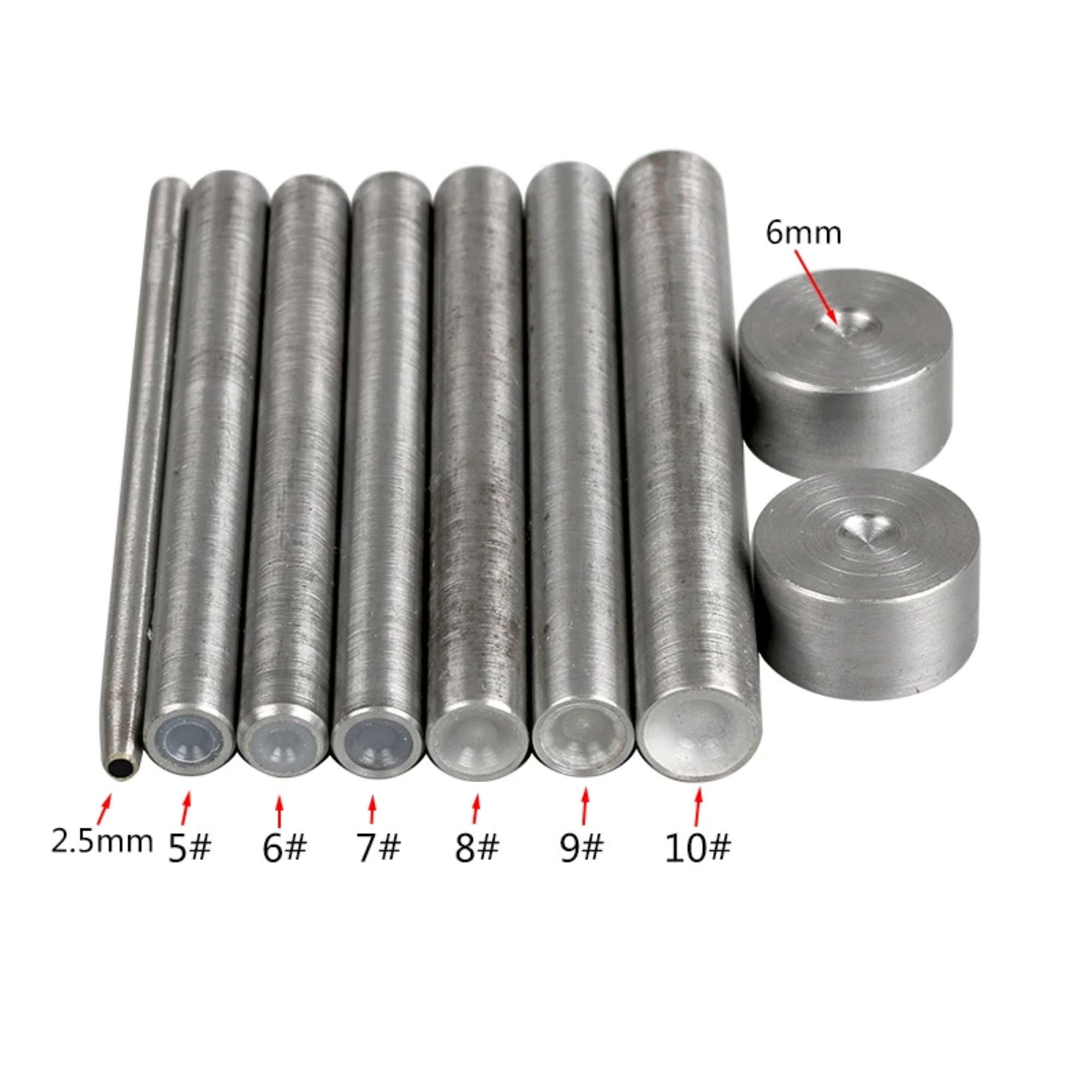 Leather Rivets Kits, Multiple Sizes, Steel Hand Die Tool Press, Stud ...