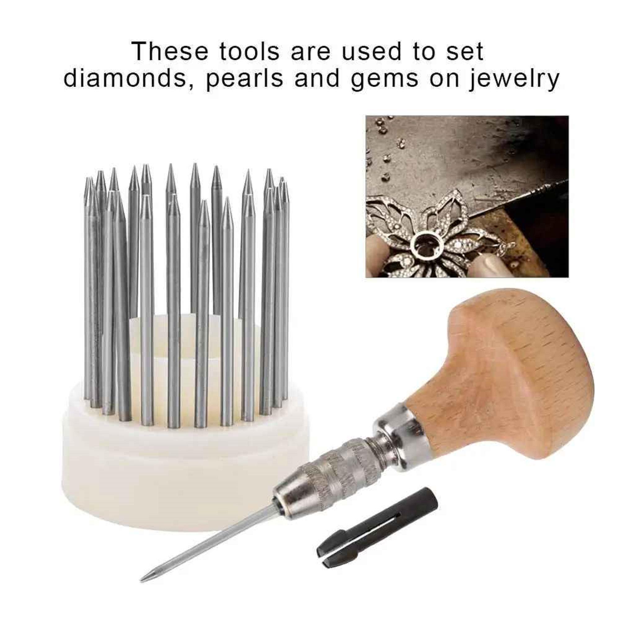 Set Utensile Per Incisione E Intarsio – Manico In Gomma Con Chiave, 7,5 Cm, Per Gioielli E Hobby