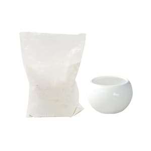 Polvo de esmalte transparente, 500 g/bolsa, incoloro, monocromático, para cerámica, material de esmaltado, herramienta para manualidades, pigmento de arcilla.