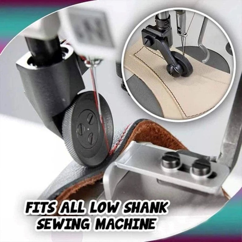 Leather Roller Presser Foot, High Shank Metal Roller Foot for Sewing ...