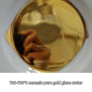Pottery Pure Gold Glaze, 20/50ml, Water Diluent Ceramic Glazing, Hand-Painted Filling Material, Pottery Coloring Accessories, DIY Craft Tool