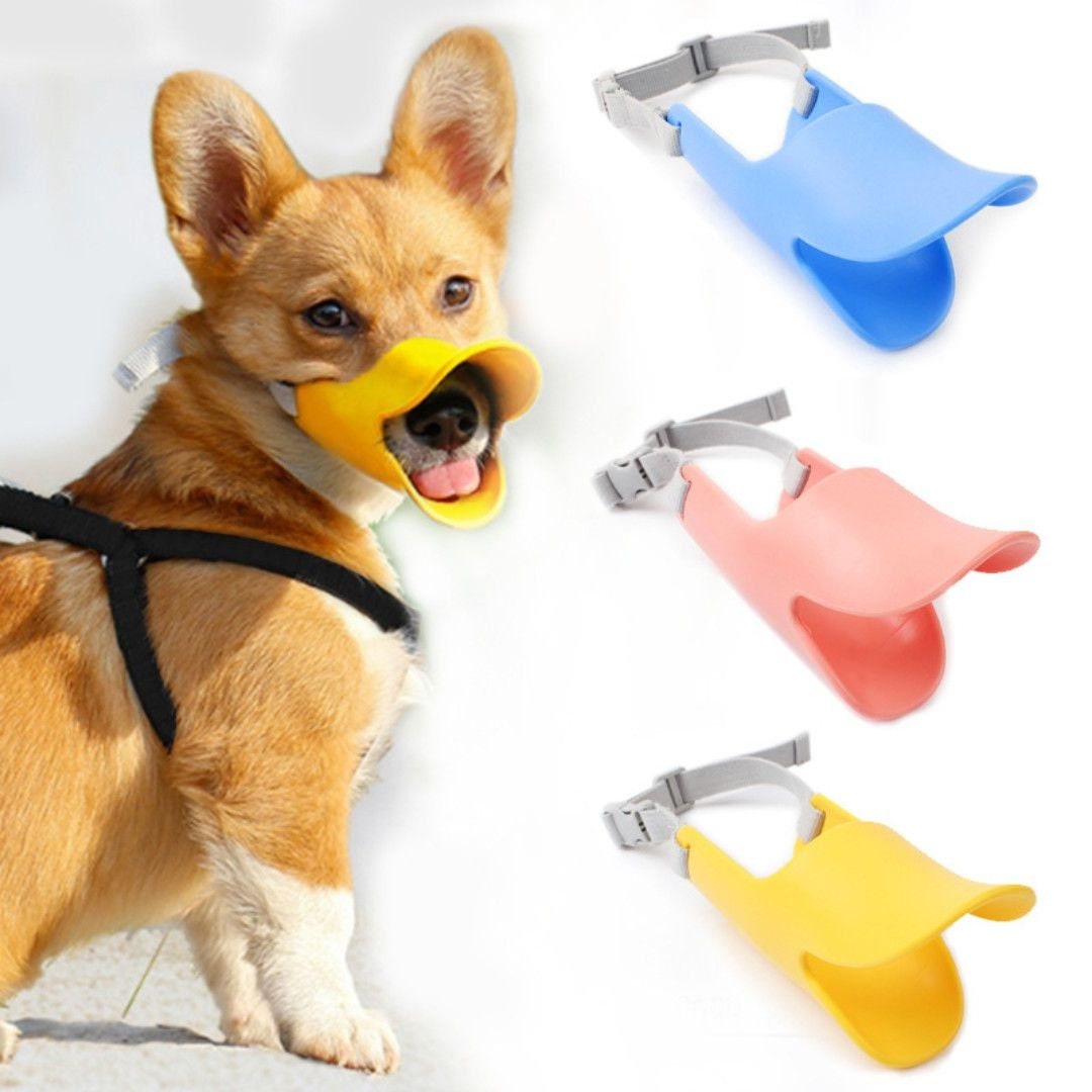 Dog Muzzle Silicone Duck Muzzle Mask for Pet Dogs Anti Bite Etsy