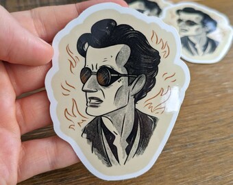 Grumpy Demon Vinyl Sticker