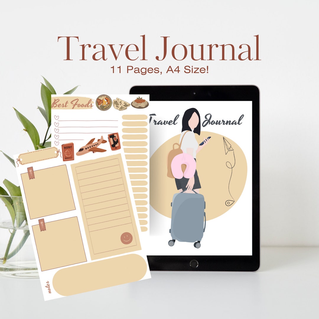 Digital Travel Journal Digital Printable Travel Journal Etsy