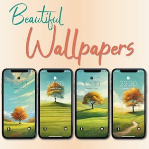 iPhone Wallpapers Phone Wallpapers Android Cell phone Wallpapers. iPhone Backgrounds Digital Background. Fall Landscape Autumn Tree Art.