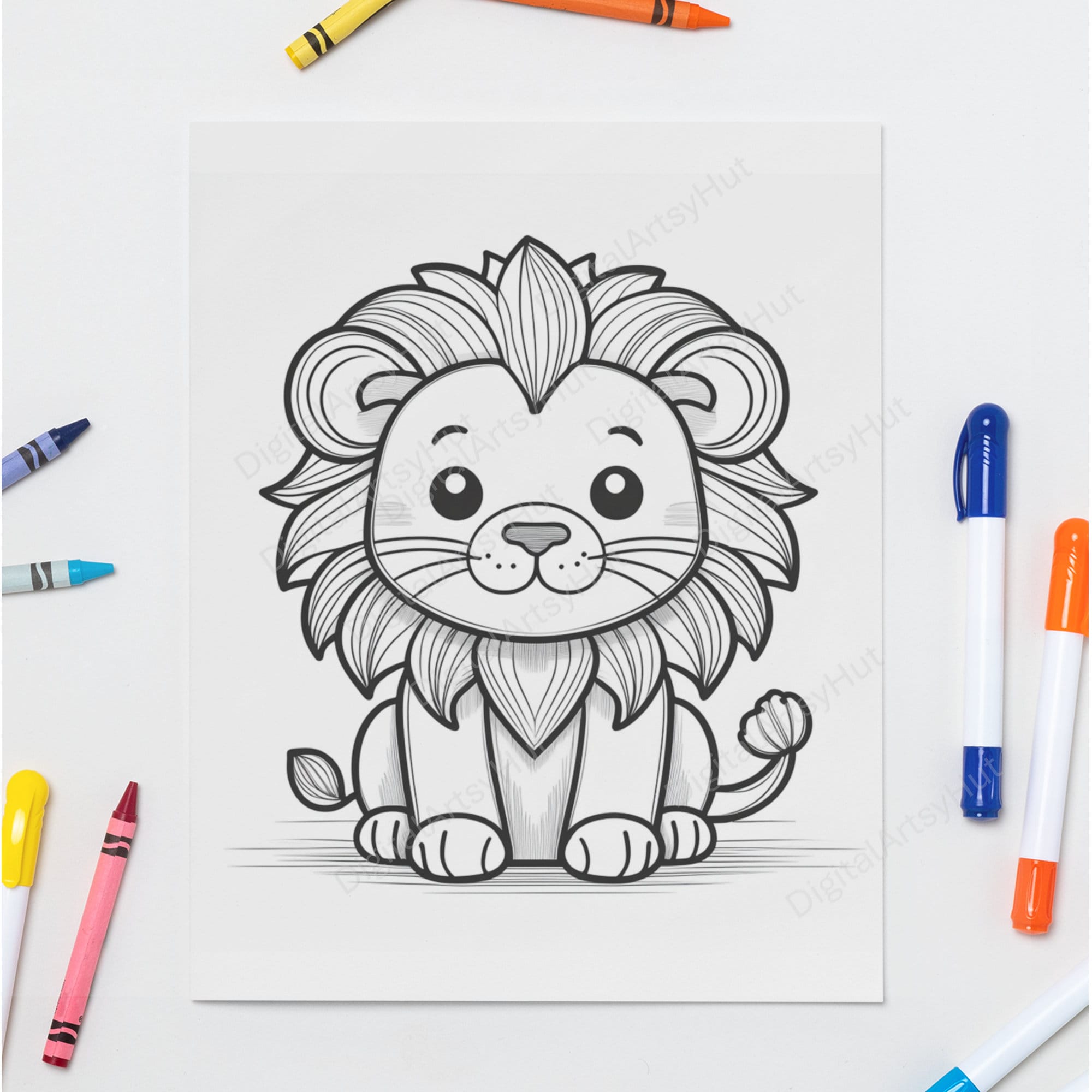 Cute Animals Coloring Pages: Printable Coloring Sheets for Kids - Cute